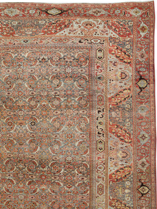 Antique Persian Bidjar Carpet, No.23684 - Staging