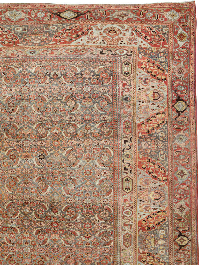 Antique Persian Bidjar Carpet, No.23684 - Staging