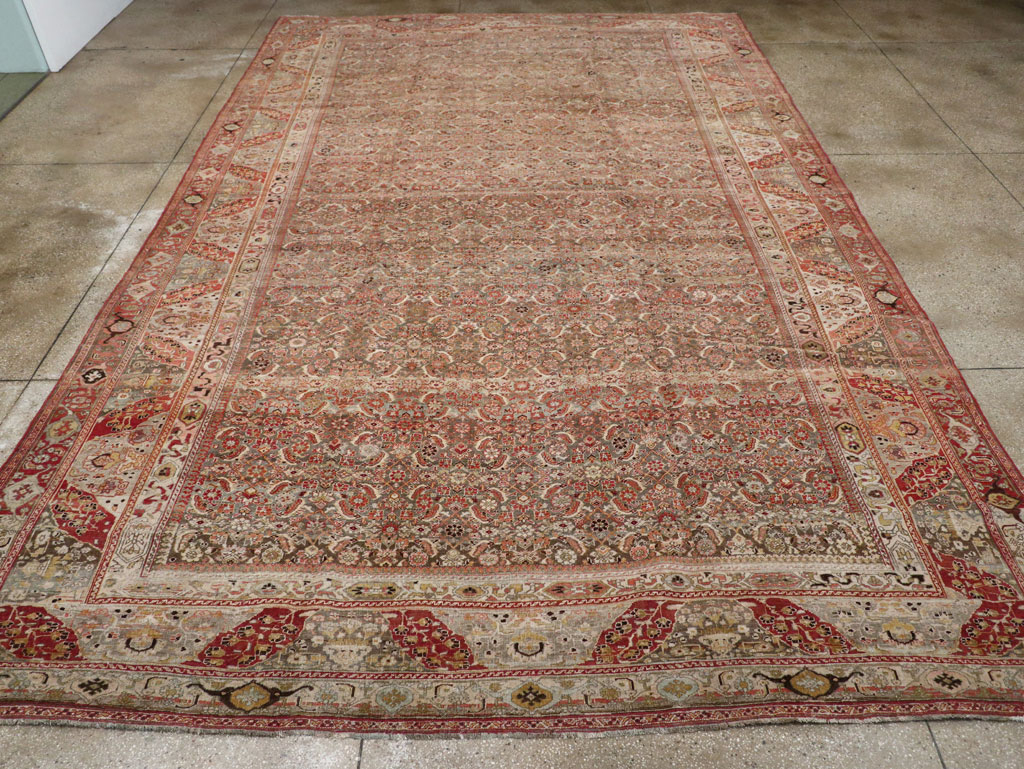 Antique Persian Bidjar Carpet, No.23684 - Staging