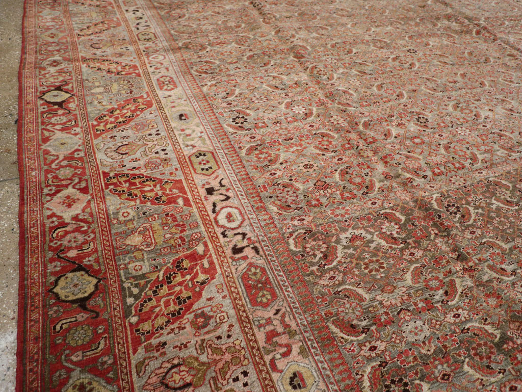 Antique Persian Bidjar Carpet, No.23684 - Staging