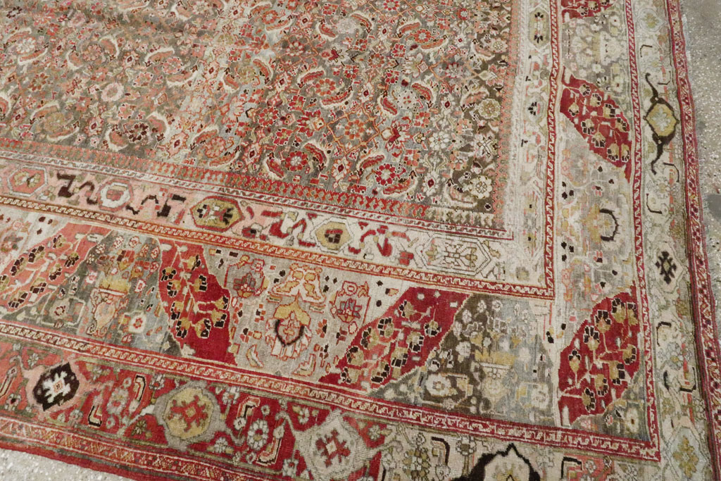 Antique Persian Bidjar Carpet, No.23684 - Staging