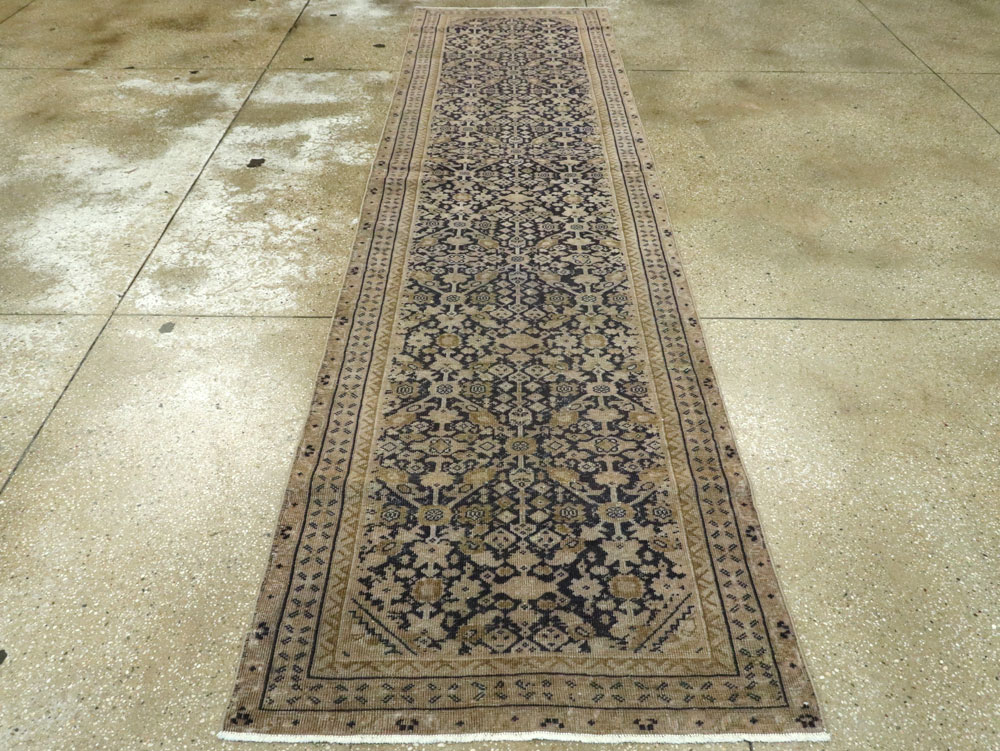Vintage Persian Malayer Runner, No.23686 - Staging