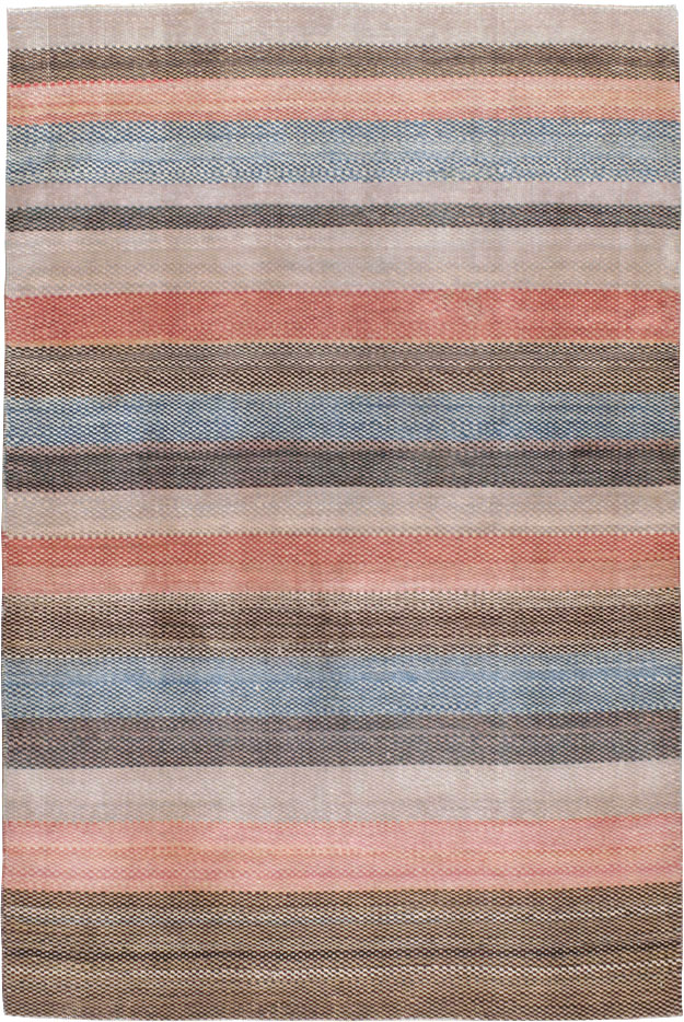 Vintage Persian Malayer Modernist Rug, No.23696 - Staging