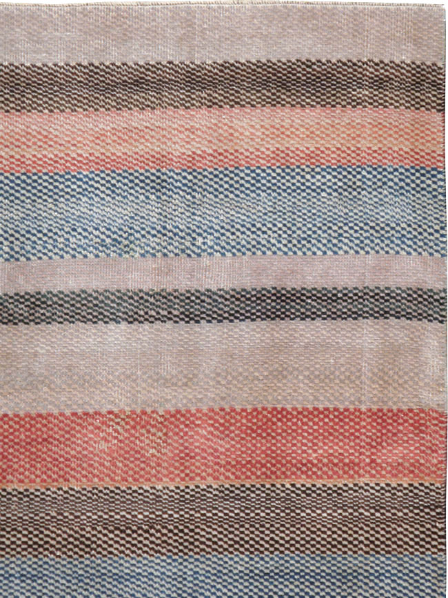 Vintage Persian Malayer Modernist Rug, No.23696 - Staging