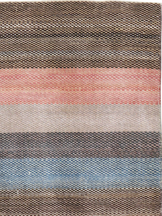 Vintage Persian Malayer Modernist Rug, No.23696 - Staging