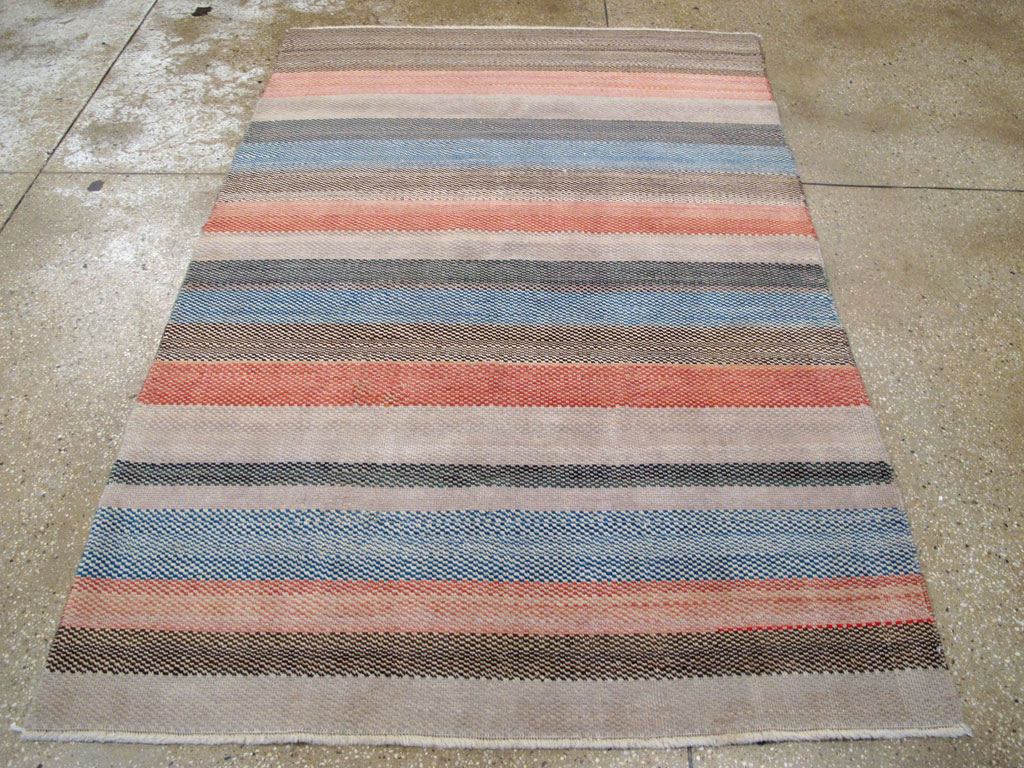Vintage Persian Malayer Modernist Rug, No.23696 - Staging