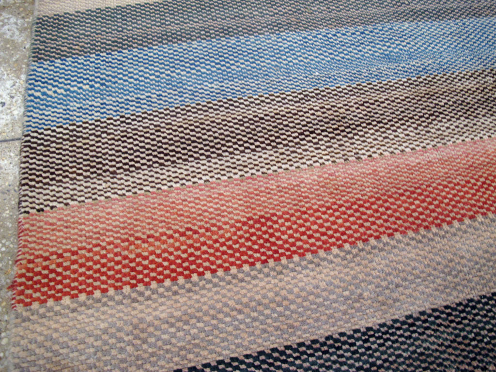 Vintage Persian Malayer Modernist Rug, No.23696 - Staging