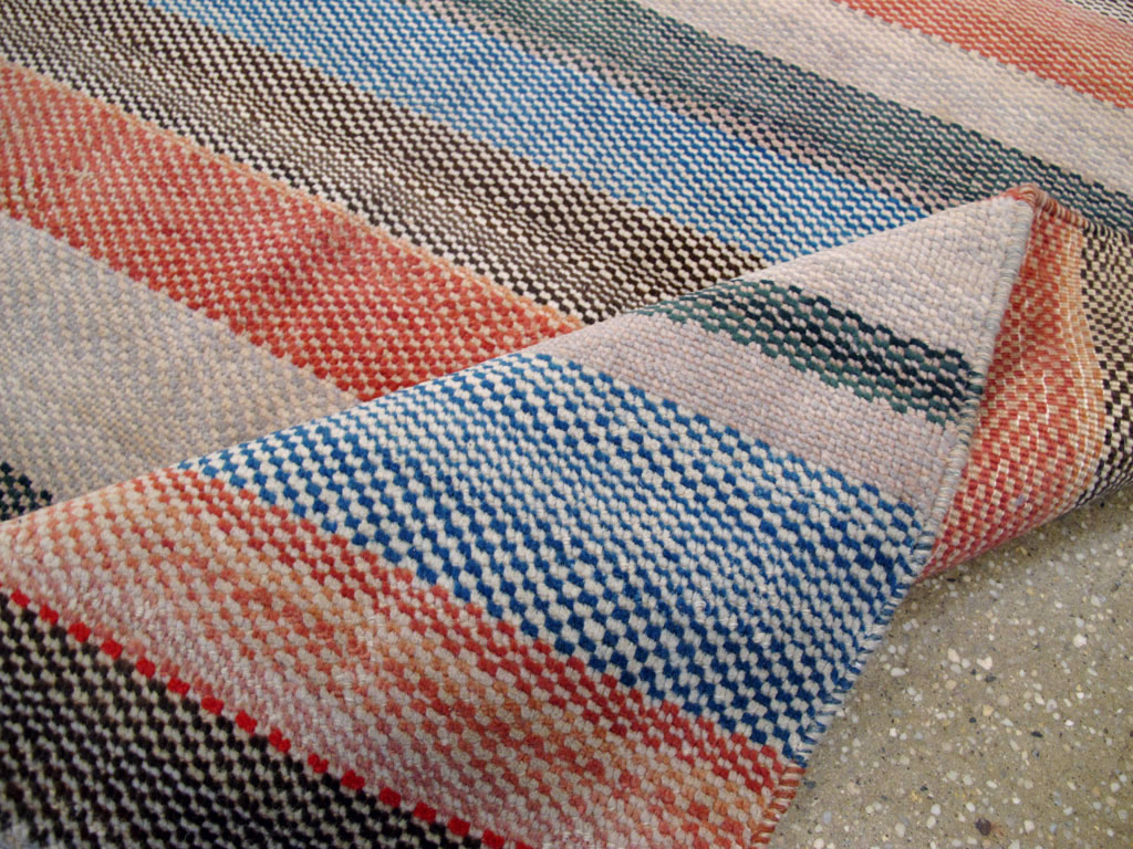 Vintage Persian Malayer Modernist Rug, No.23696 - Staging