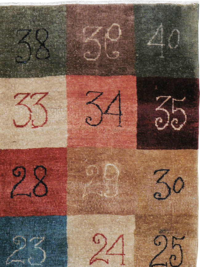 Vintage Persian Tabriz Rug, No.23697 - Staging