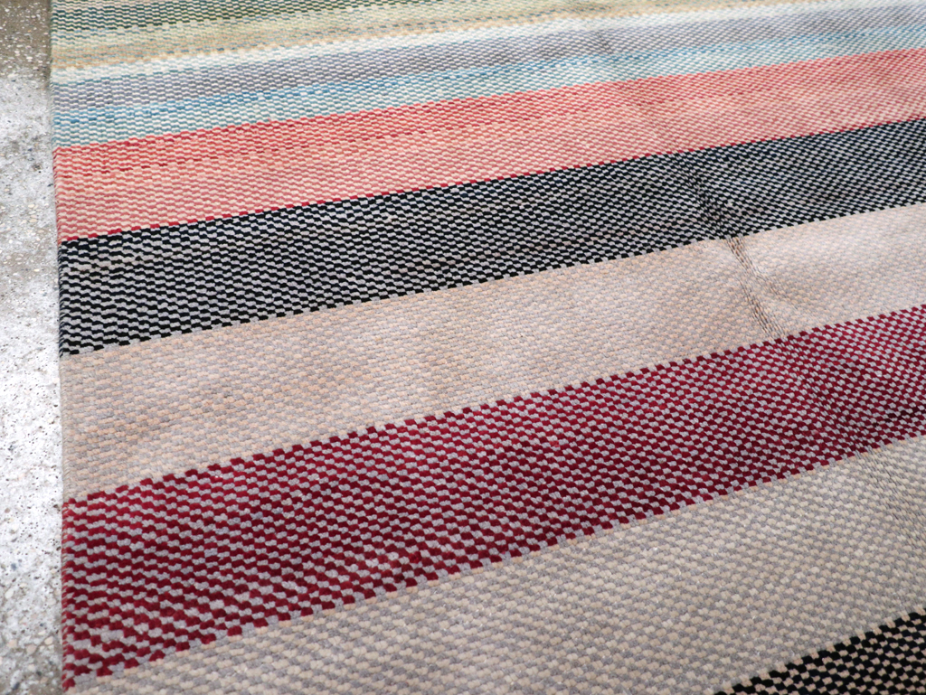 Vintage Persian Malayer Modernist Rug, No.23699 - Staging