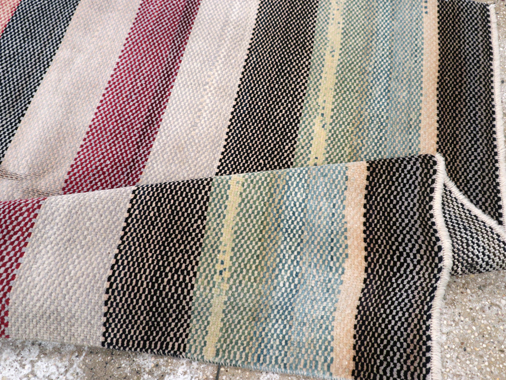 Vintage Persian Malayer Modernist Rug, No.23699 - Staging