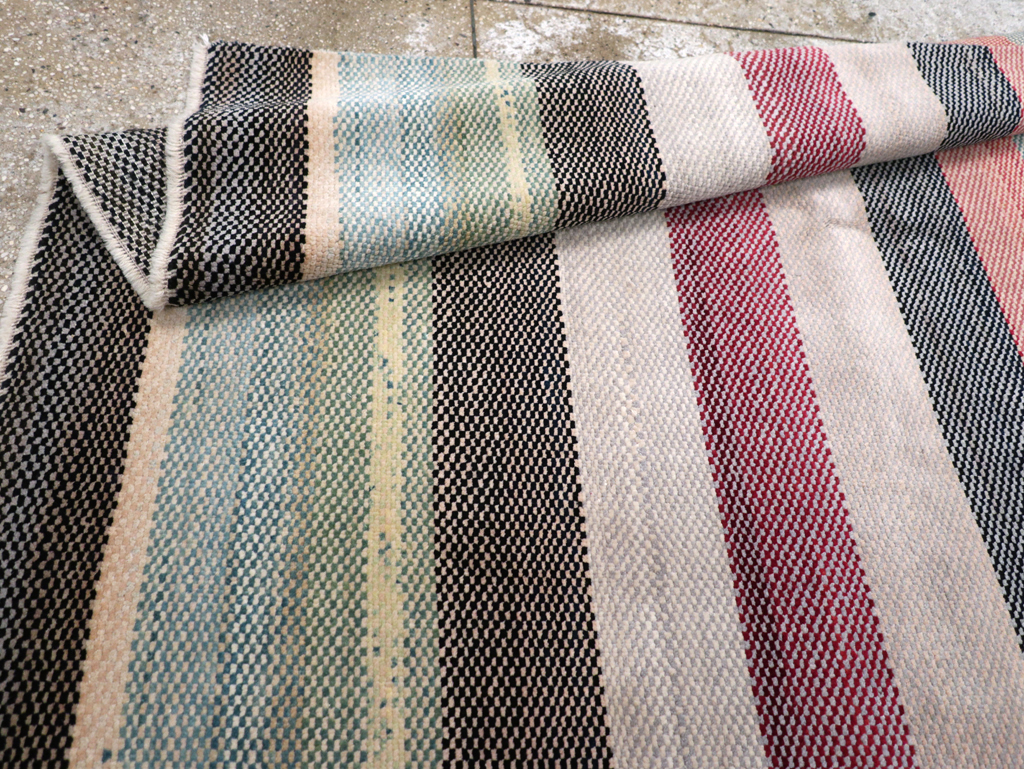 Vintage Persian Malayer Modernist Rug, No.23699 - Staging