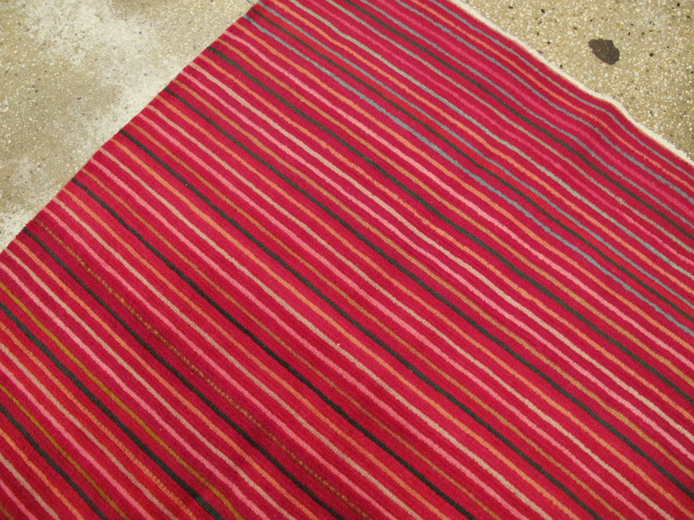 Vintage Persian Kashan Modernist Carpet, No.23700 - Staging