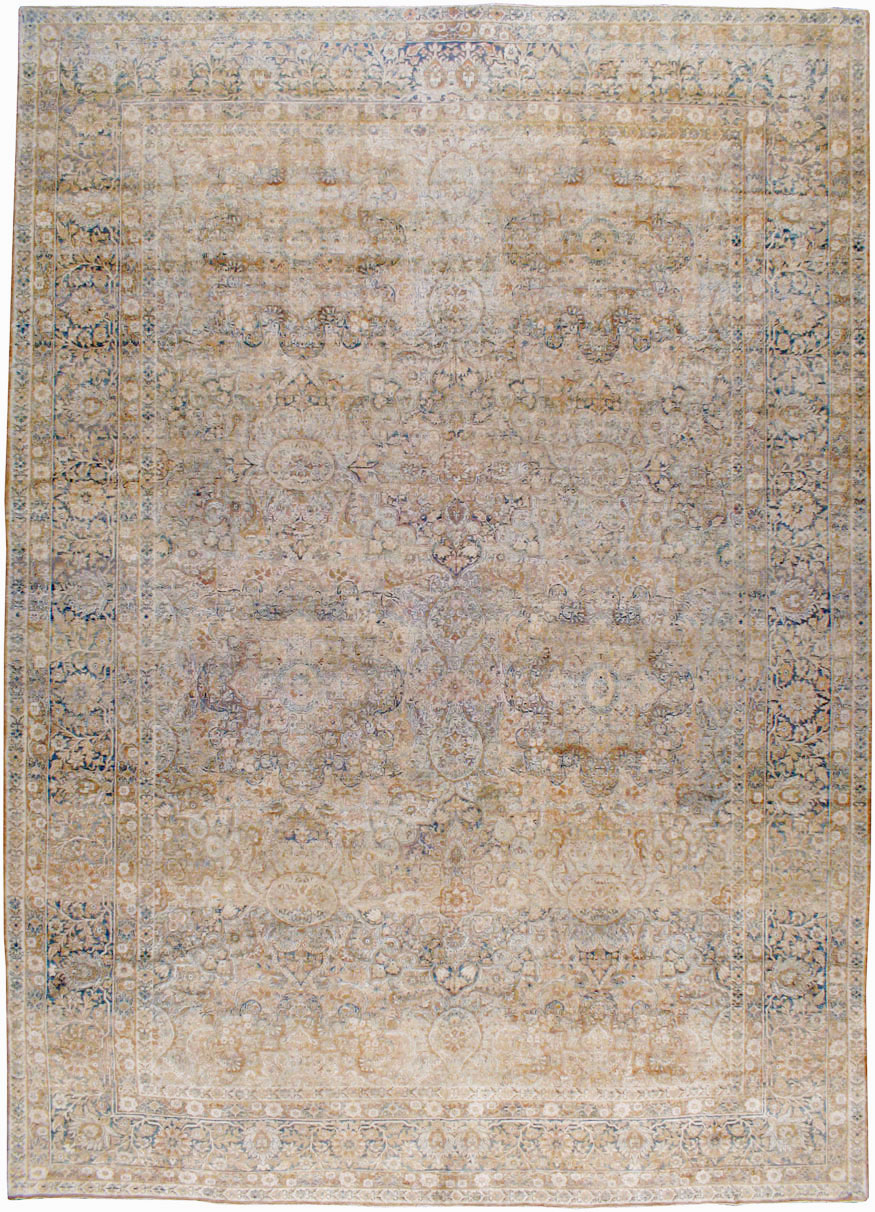 Antique Persian Lavar Kerman Carpet, No.23704 - Staging