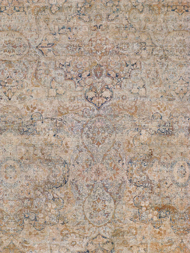 Antique Persian Lavar Kerman Carpet, No.23704 - Staging