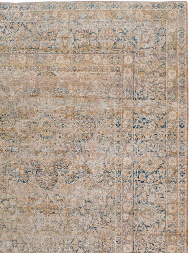 Antique Persian Lavar Kerman Carpet, No.23704 - Staging