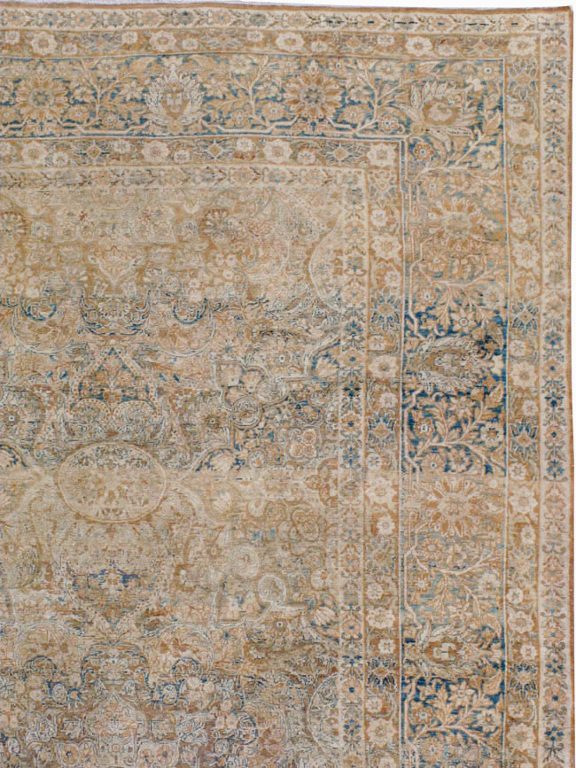 Antique Persian Lavar Kerman Carpet, No.23704 - Staging
