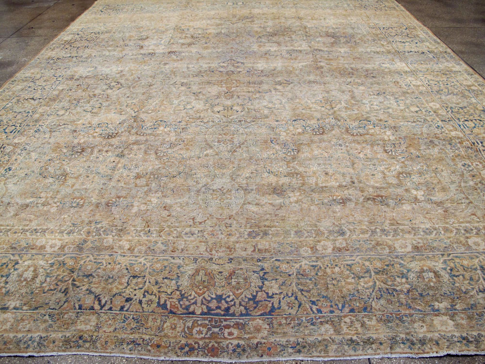 Antique Persian Lavar Kerman Carpet, No.23704 - Staging