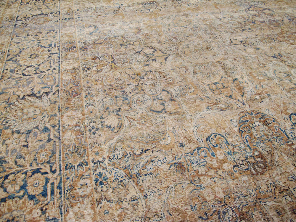 Antique Persian Lavar Kerman Carpet, No.23704 - Staging