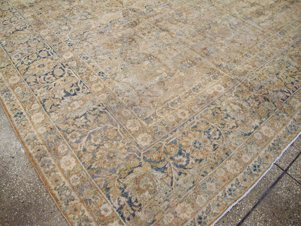 Antique Persian Lavar Kerman Carpet, No.23704 - Staging