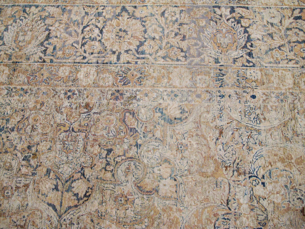 Antique Persian Lavar Kerman Carpet, No.23704 - Staging