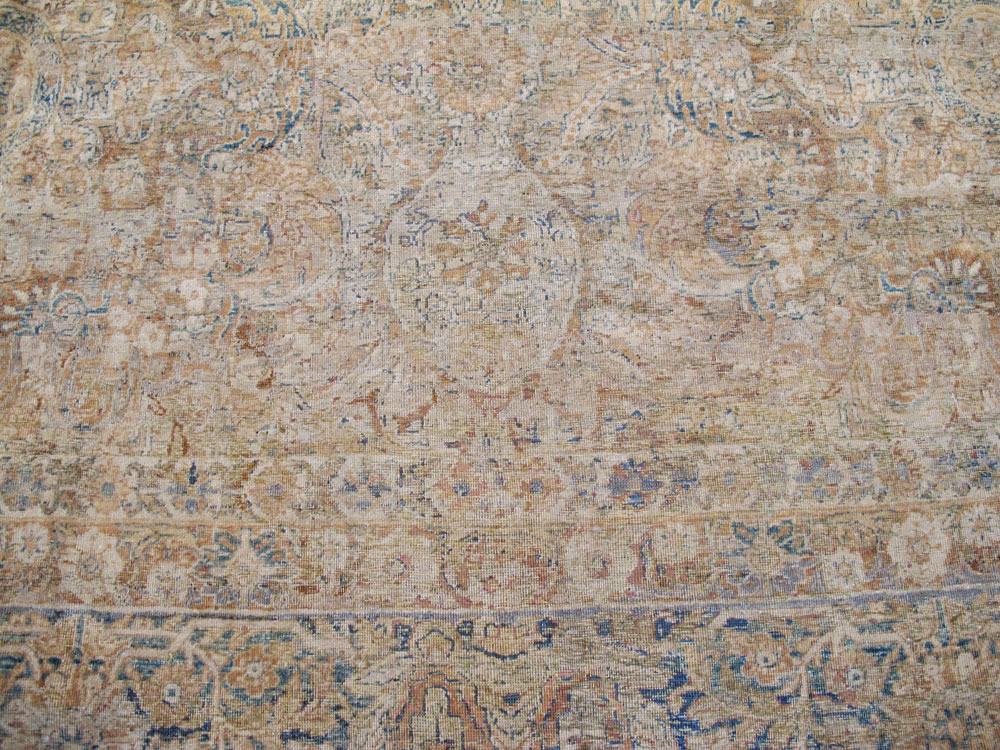 Antique Persian Lavar Kerman Carpet, No.23704 - Staging
