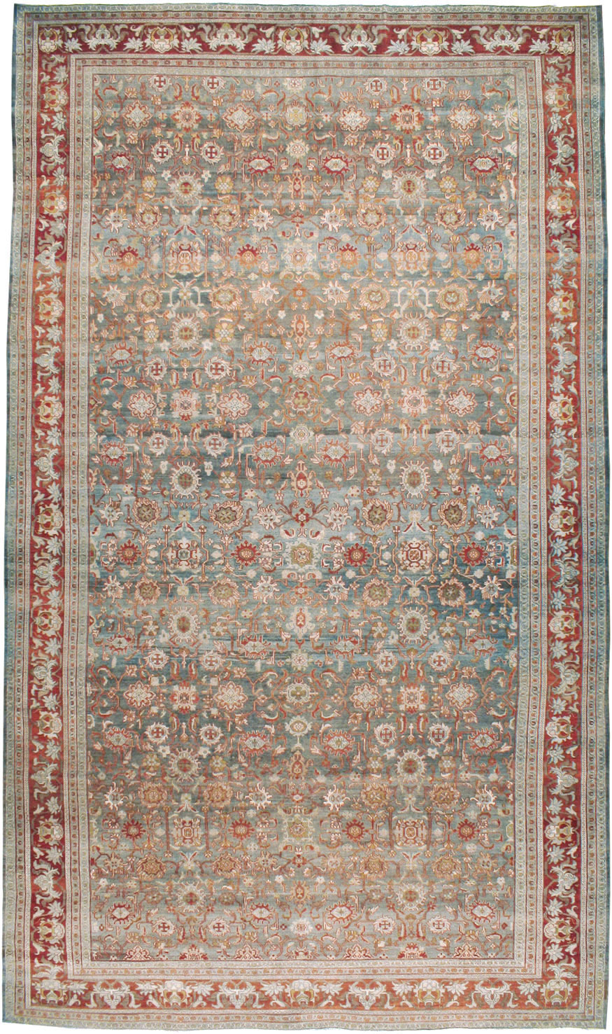 Antique Persian Bibikabad Carpet, No.23714 - Staging