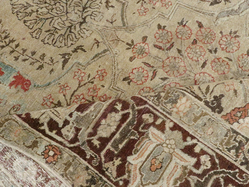 Antique Persian Tabriz Carpet, No.23715 - Staging