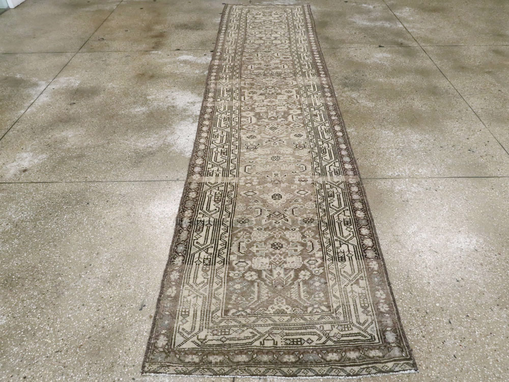 Antique Persian Malayer Runner, No.23716 - Staging