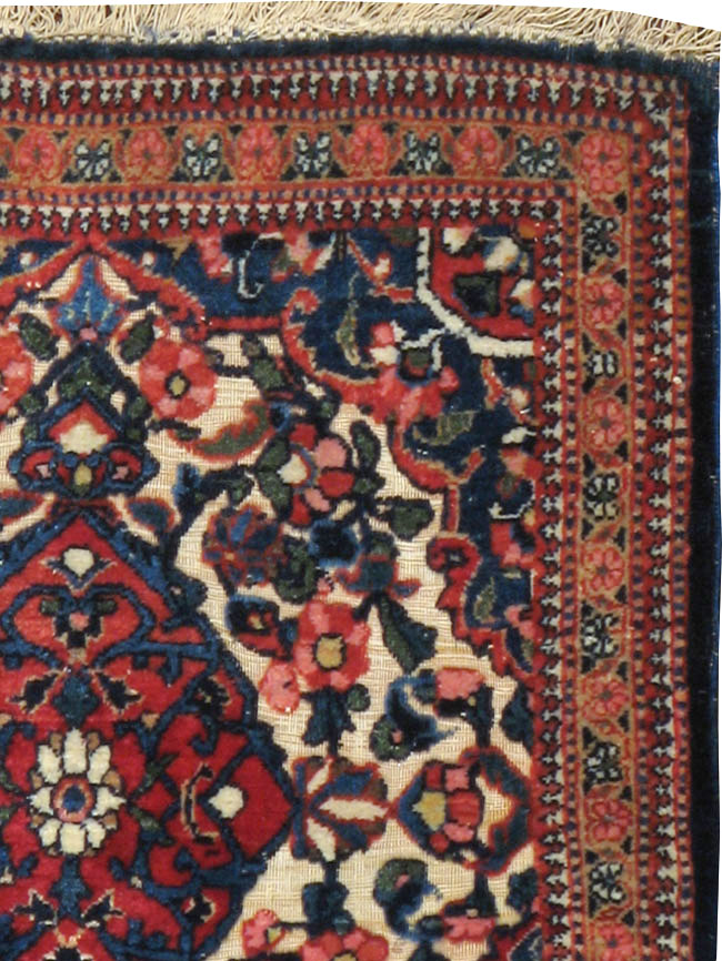 Antique Persian Souf Kashan Rug (Pair: 1 of 2), No.23718 - Staging