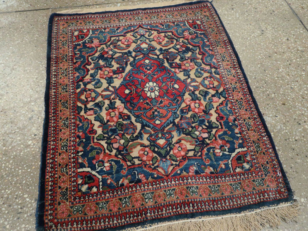 Antique Persian Souf Kashan Rug (Pair: 1 of 2), No.23718 - Staging