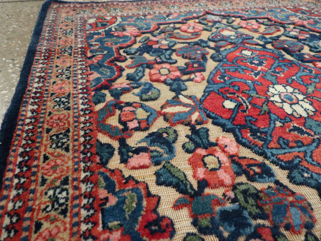 Antique Persian Souf Kashan Rug (Pair: 1 of 2), No.23718 - Staging