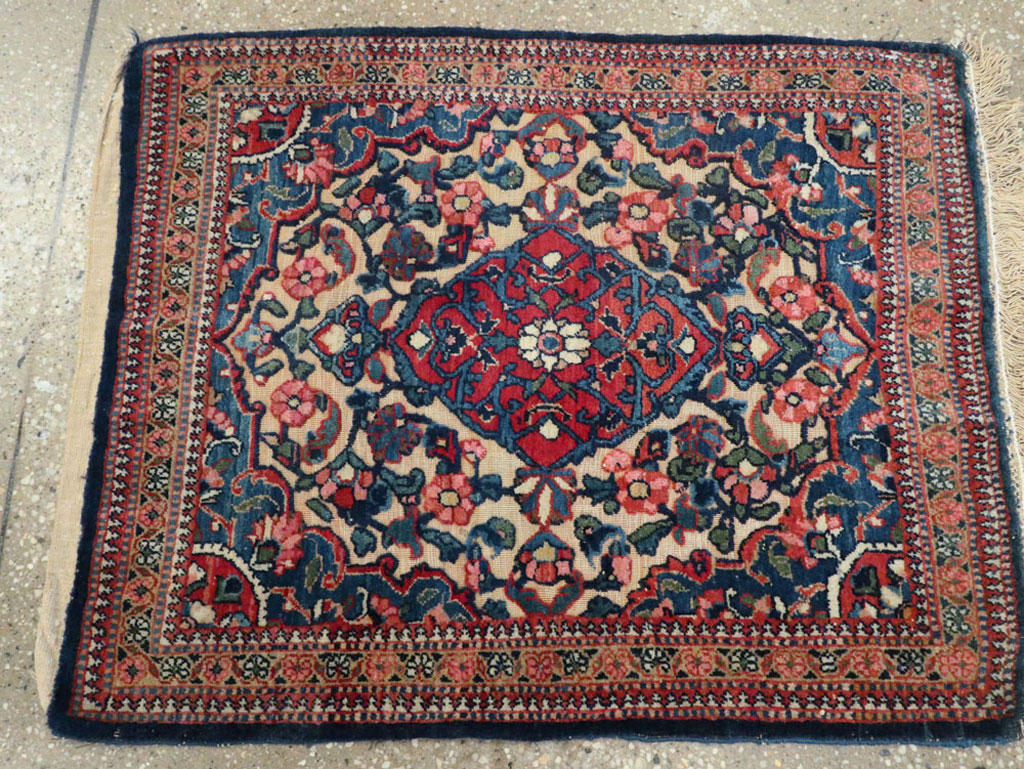 Antique Persian Souf Kashan Rug (Pair: 1 of 2), No.23718 - Staging