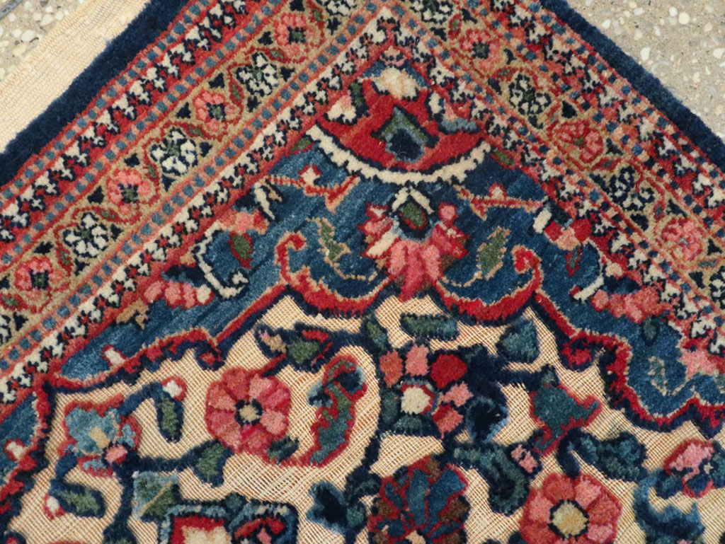 Antique Persian Souf Kashan Rug (Pair: 1 of 2), No.23718 - Staging