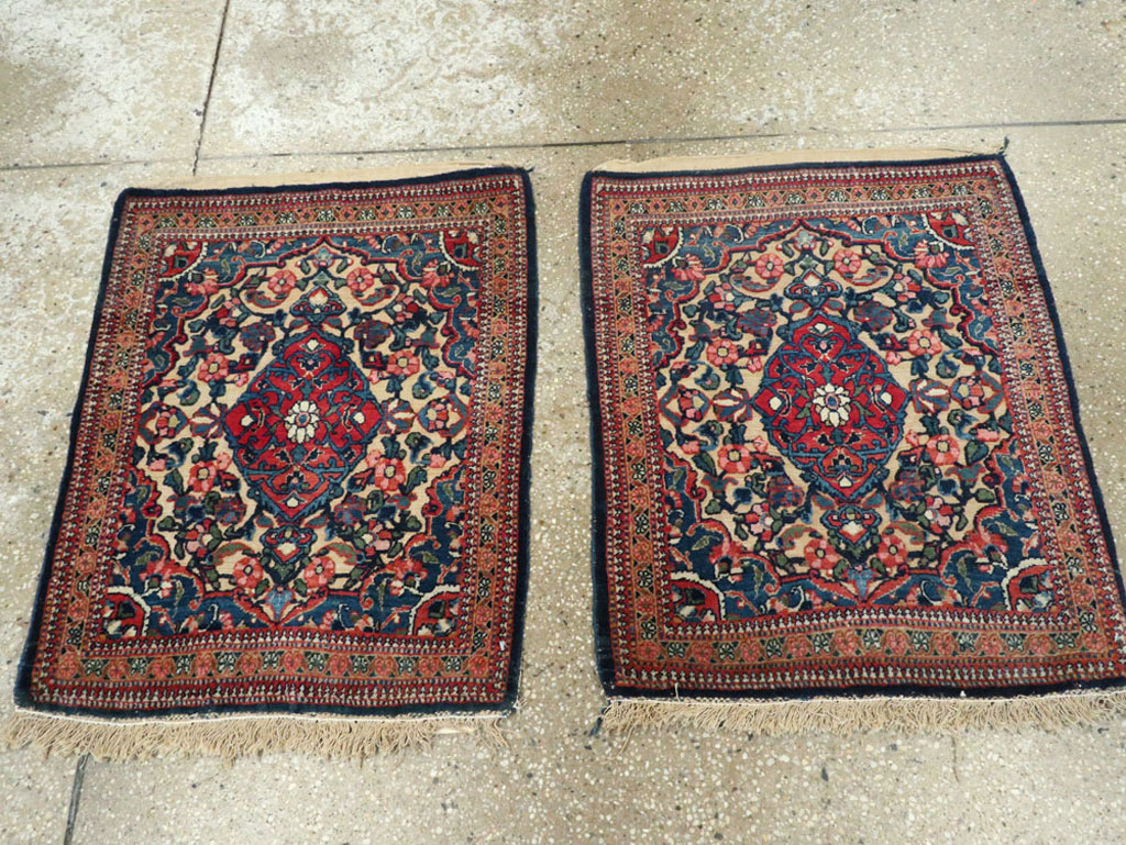 Antique Persian Souf Kashan Rug (Pair: 1 of 2), No.23718 - Staging