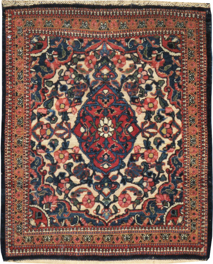 Antique Persian Souf Kashan Rug (Pair: 2 of 2), No.23719 - Staging