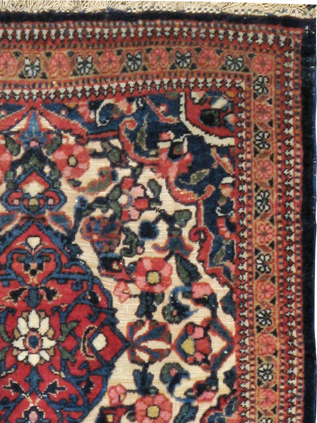 Antique Persian Souf Kashan Rug (Pair: 2 of 2), No.23719 - Staging