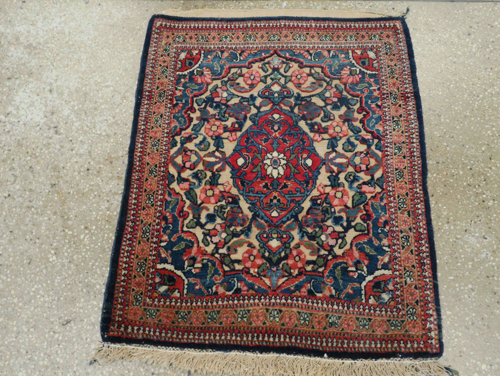 Antique Persian Souf Kashan Rug (Pair: 2 of 2), No.23719 - Staging