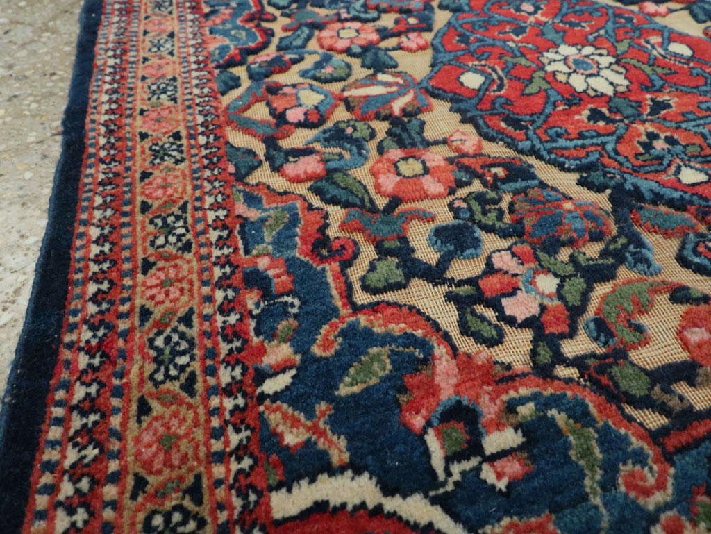 Antique Persian Souf Kashan Rug (Pair: 2 of 2), No.23719 - Staging