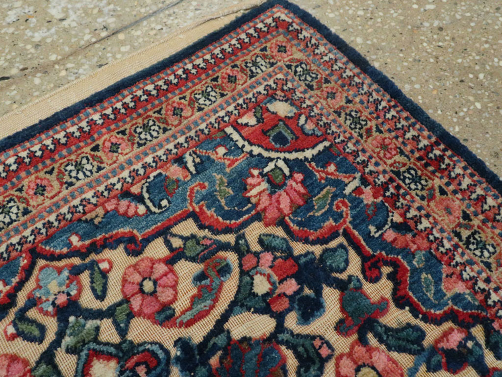 Antique Persian Souf Kashan Rug (Pair: 2 of 2), No.23719 - Staging