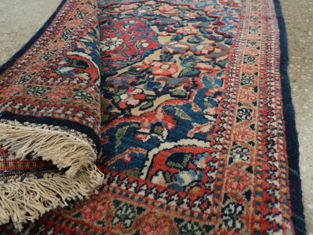 Antique Persian Souf Kashan Rug (Pair: 2 of 2), No.23719 - Staging