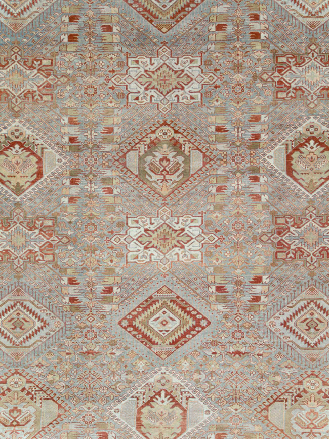 Antique Persian Karajeh Large Oversize Carpet, No.23721 - Staging