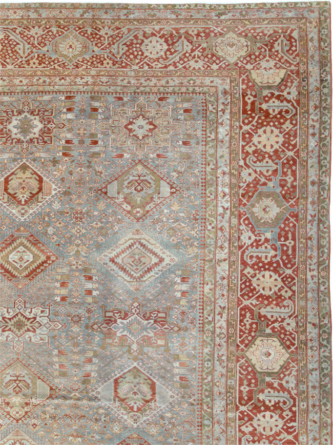 Antique Persian Karajeh Large Oversize Carpet, No.23721 - Staging
