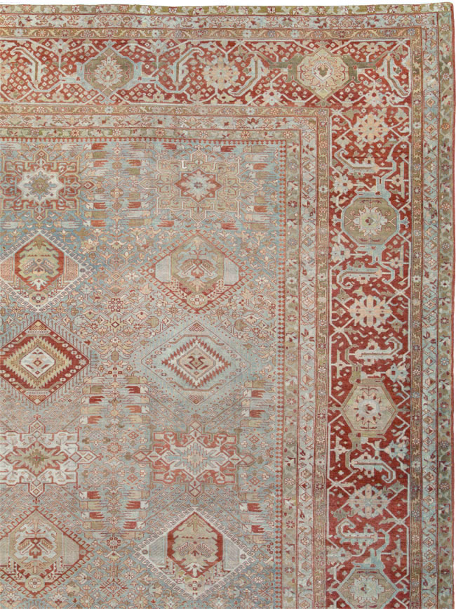 Antique Persian Karajeh Large Oversize Carpet, No.23721 - Staging