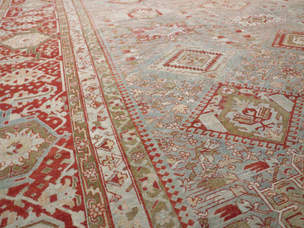 Antique Persian Karajeh Large Oversize Carpet, No.23721 - Staging