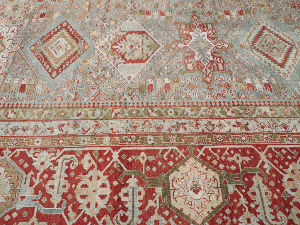 Antique Persian Karajeh Large Oversize Carpet, No.23721 - Staging