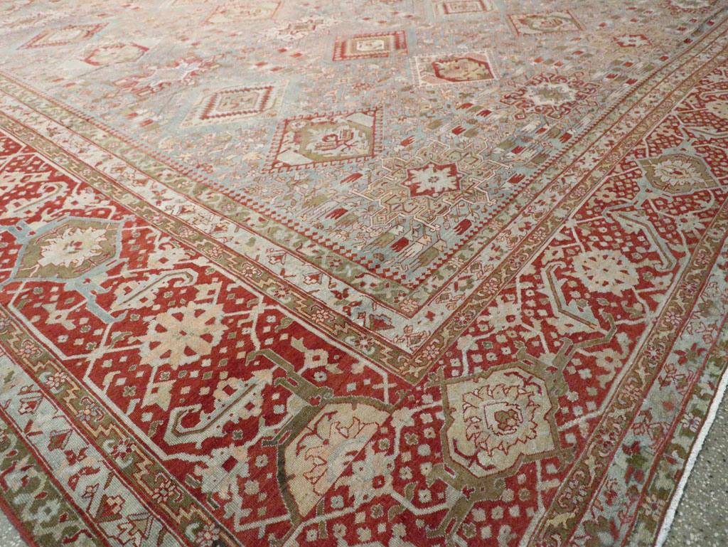 Antique Persian Karajeh Large Oversize Carpet, No.23721 - Staging