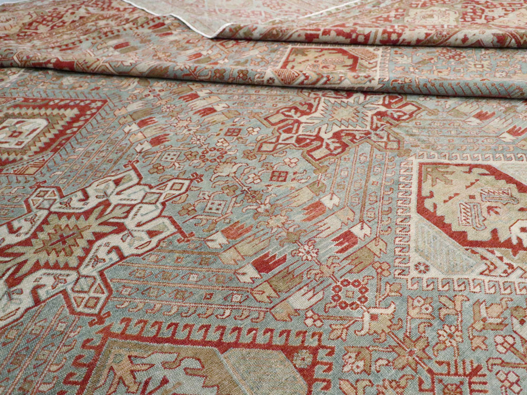 Antique Persian Karajeh Large Oversize Carpet, No.23721 - Staging