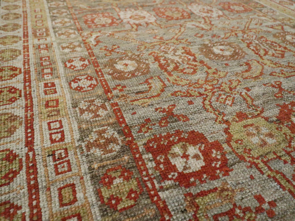 Antique Persian Kurdish Wide Gallery Runner, No.23725 - Staging