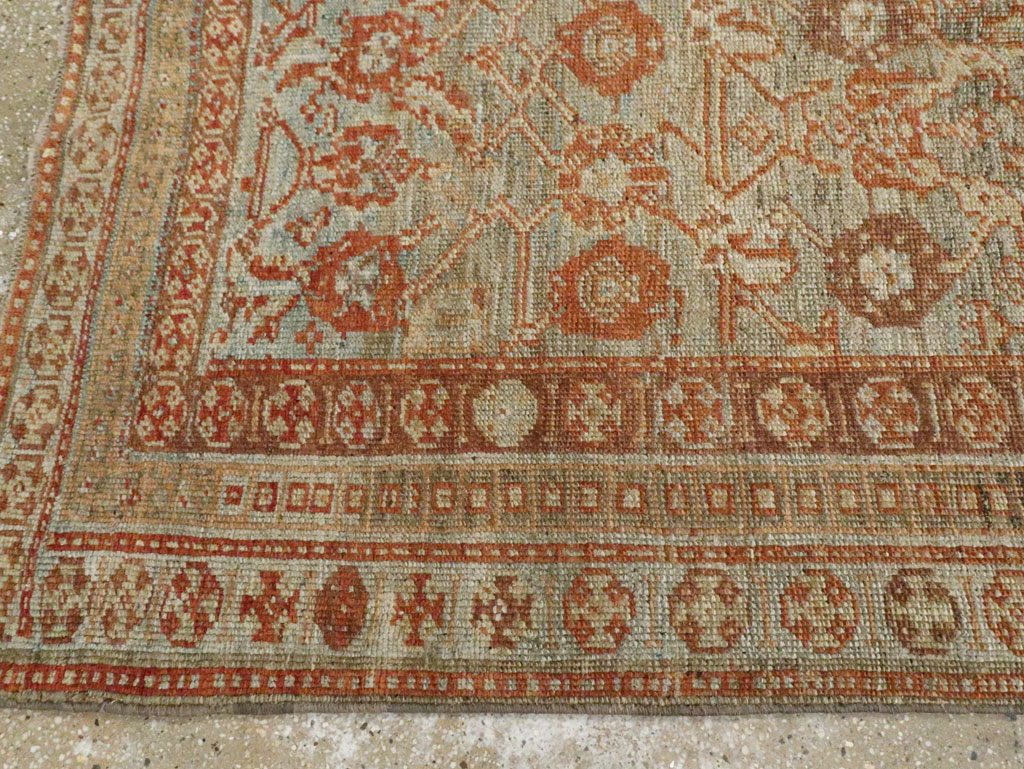 Antique Persian Kurdish Wide Gallery Runner, No.23725 - Staging